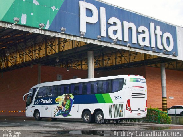 Planalto Transportes 1643 na cidade de Santa Maria, Rio Grande do Sul, Brasil, por Andrey Carvalho Nunes. ID da foto: 5623916.