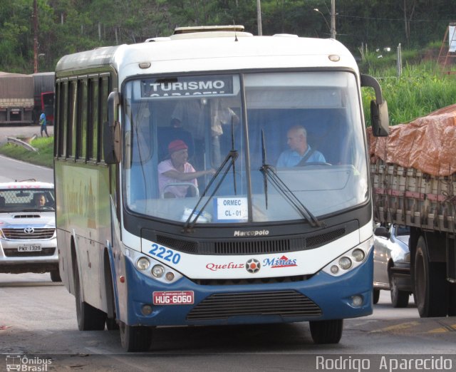 Viação Queluz de Minas 2220 na cidade de Conselheiro Lafaiete, Minas Gerais, Brasil, por Rodrigo  Aparecido. ID da foto: 5648852.