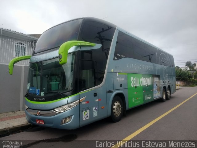 Viação Garcia 8511 na cidade de Florianópolis, Santa Catarina, Brasil, por Carlos Vinicius Estevão Menezes. ID da foto: 5646843.