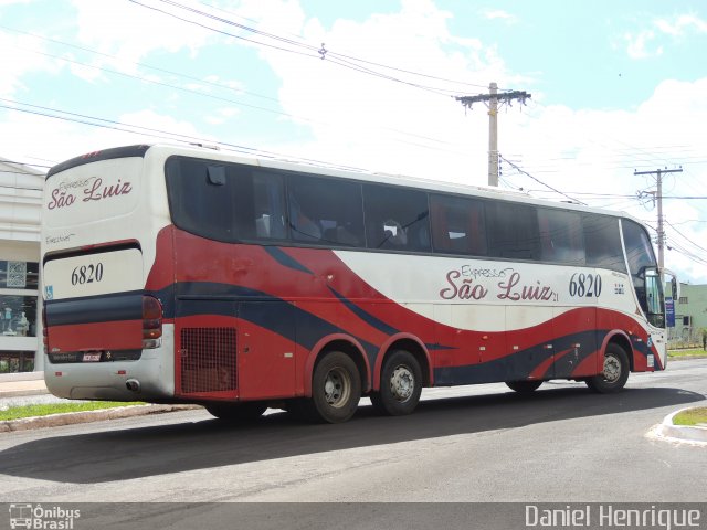 Expresso São Luiz 6820 na cidade de Rio Verde, Goiás, Brasil, por Daniel Henrique. Número da foto: #5647036.