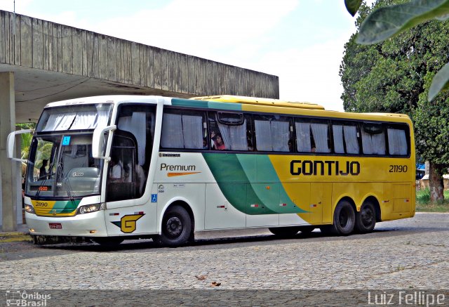 Empresa Gontijo de Transportes 21190 na cidade de Ribeirão, Pernambuco, Brasil, por Luiz Fellipe. ID da foto: 5646686.