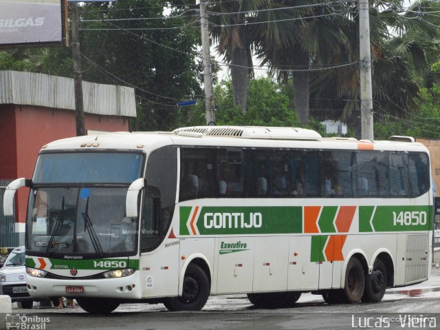 Empresa Gontijo de Transportes 14850 na cidade de Feira de Santana, Bahia, Brasil, por Lucas Vieira. ID da foto: 5648953.