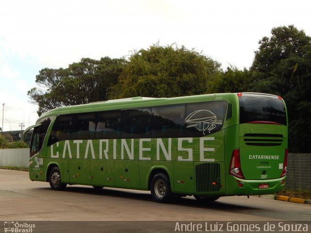 Auto Viação Catarinense 3397 na cidade de Curitiba, Paraná, Brasil, por André Luiz Gomes de Souza. ID da foto: 5648223.