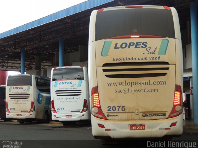 LopeSul Transportes - Lopes e Oliveira Transportes e Turismo - Lopes Sul 2075 na cidade de Rio Verde, Goiás, Brasil, por Daniel Henrique. ID da foto: 5647031.