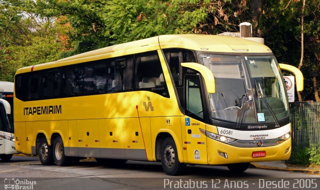 Viação Itapemirim 60581 na cidade de São Paulo, São Paulo, Brasil, por Cristiano Soares da Silva. Número da foto: #5650538.