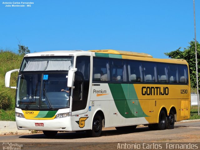 Empresa Gontijo de Transportes 12510 na cidade de João Monlevade, Minas Gerais, Brasil, por Antonio Carlos Fernandes. Número da foto: #5649554.