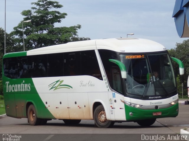 Tocantins Transportes e Turismo 3021 na cidade de Palmas, Tocantins, Brasil, por Douglas Andrez. ID da foto: 5650951.