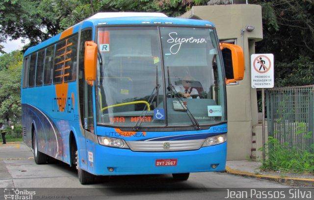 Litorânea Transportes Coletivos 5087 na cidade de São Paulo, São Paulo, Brasil, por Jean Passos Silva. ID da foto: 5650843.