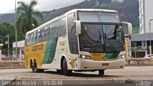 Empresa Gontijo de Transportes 11950 na cidade de Governador Valadares, Minas Gerais, Brasil, por Everson Marini. ID da foto: 5650906.