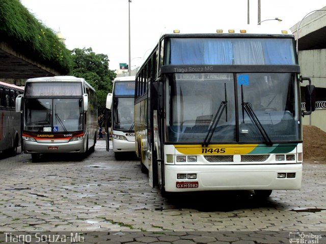 Empresa Gontijo de Transportes 11445 na cidade de Belo Horizonte, Minas Gerais, Brasil, por Tiago Wenceslau de Souza. ID da foto: 5649544.