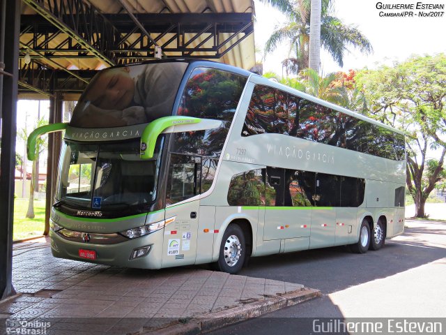 Viação Garcia 7297 na cidade de Cambará, Paraná, Brasil, por Guilherme Estevan. Número da foto: #5649987.