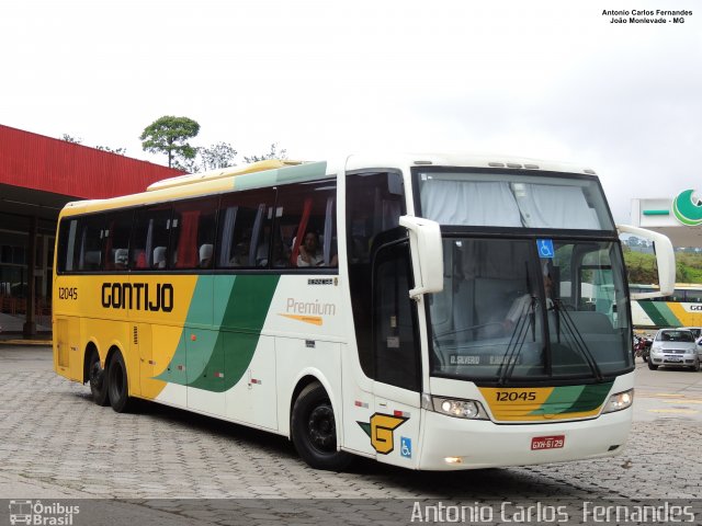 Empresa Gontijo de Transportes 12045 na cidade de João Monlevade, Minas Gerais, Brasil, por Antonio Carlos Fernandes. ID da foto: 5652331.