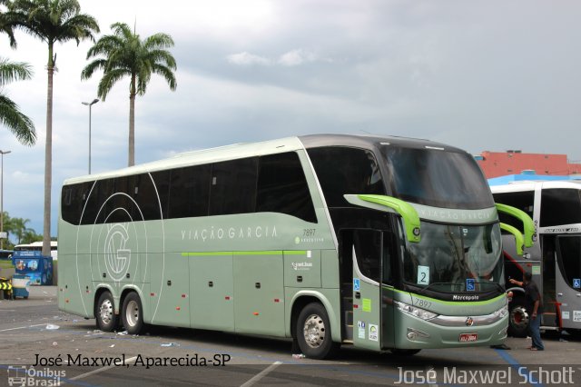 Viação Garcia 7897 na cidade de Aparecida, São Paulo, Brasil, por José Maxwel Schott. ID da foto: 5653100.