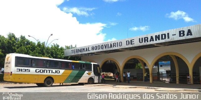 Empresa Gontijo de Transportes 3135 na cidade de Urandi, Bahia, Brasil, por Gilson Rodrigues dos Santos Junior. ID da foto: 5652979.