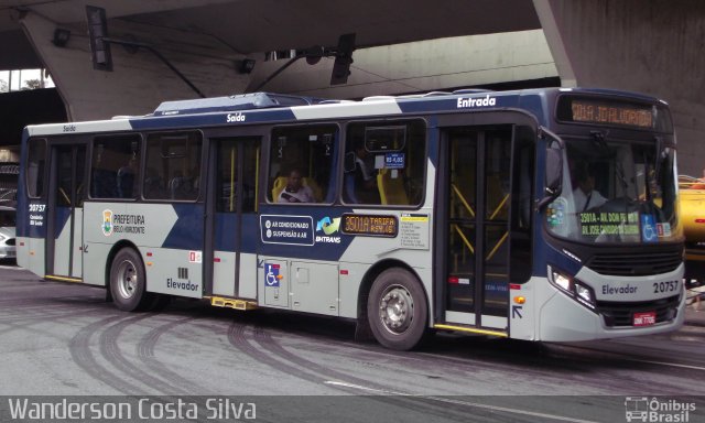SM Transportes 20757 na cidade de Belo Horizonte, Minas Gerais, Brasil, por Wanderson Costa Silva. Número da foto: #5652779.