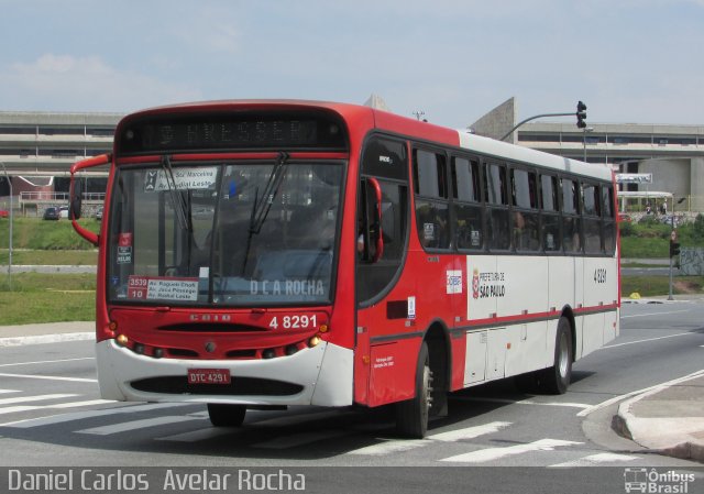 Express Transportes Urbanos Ltda 4 8291 na cidade de São Paulo, São Paulo, Brasil, por Daniel Carlos  Avelar Rocha. Número da foto: #5656217.