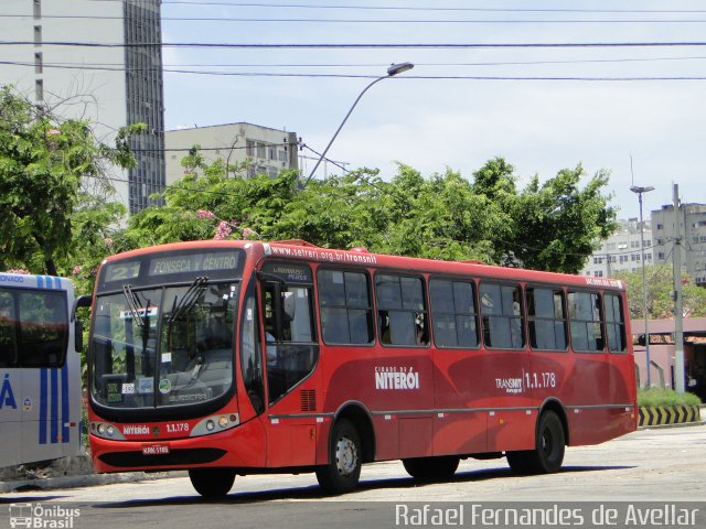 Auto Lotação Ingá 1.1.178 na cidade de Niterói, Rio de Janeiro, Brasil, por Rafael Fernandes de Avellar. ID da foto: 5655684.