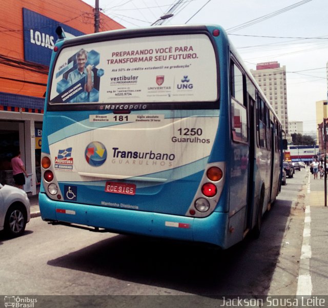 VUG - Viação Urbana Guarulhos 1250 na cidade de Guarulhos, São Paulo, Brasil, por Jackson Sousa Leite. ID da foto: 5655291.