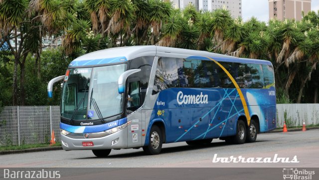 Viação Cometa 14118 na cidade de Curitiba, Paraná, Brasil, por Rodrigo Barraza. Número da foto: #5655304.