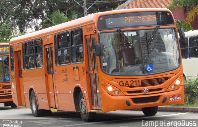 Viação Cidade Sorriso GA211 na cidade de Curitiba, Paraná, Brasil, por Alessandro Fracaro Chibior. ID da foto: 5655199.