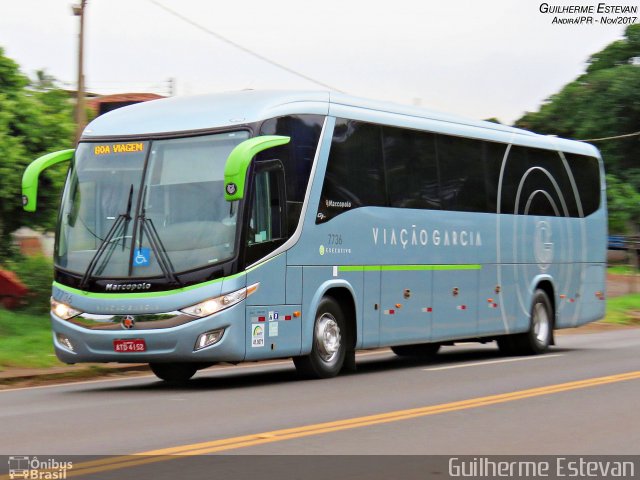 Viação Garcia 7736 na cidade de Andirá, Paraná, Brasil, por Guilherme Estevan. Número da foto: #5655095.