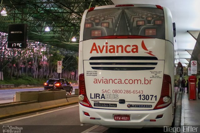 Lirabus 13071 na cidade de Guarulhos, São Paulo, Brasil, por Diego Eifler. Número da foto: #5655476.
