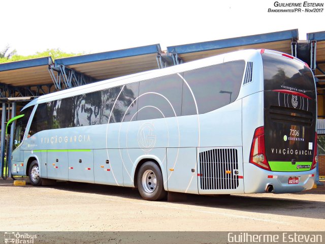 Viação Garcia 7206 na cidade de Bandeirantes, Paraná, Brasil, por Guilherme Estevan. Número da foto: #5655064.