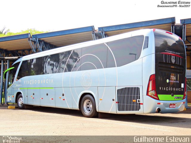 Viação Garcia 7206 na cidade de Bandeirantes, Paraná, Brasil, por Guilherme Estevan. ID da foto: 5655064.