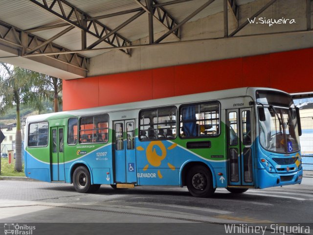 Viação Praia Sol 12097 na cidade de Vila Velha, Espírito Santo, Brasil, por Whitiney Siqueira. ID da foto: 5655242.