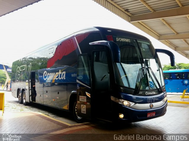 Viação Cometa 12106 na cidade de Guaratinguetá, São Paulo, Brasil, por Gabriel Barbosa Campos. ID da foto: 5655292.