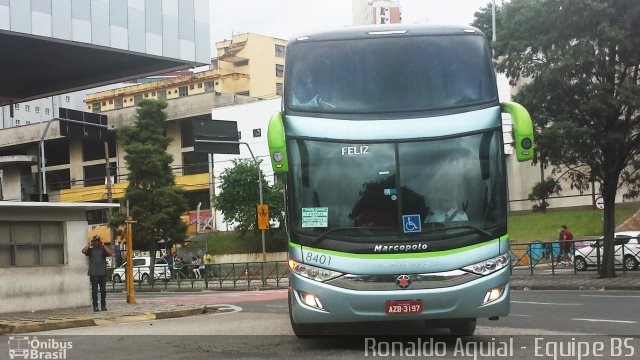 Viação Garcia 8401 na cidade de Sorocaba, São Paulo, Brasil, por Ronaldo da Silva Aguial. ID da foto: 5654724.