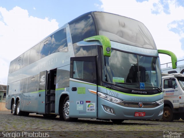 Viação Garcia 7018 na cidade de Campo Mourão, Paraná, Brasil, por Sérgio de Sousa Elias. Número da foto: #5655509.
