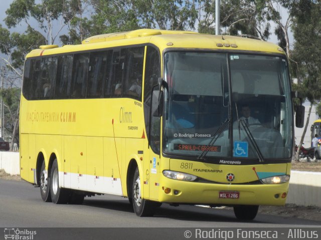 Viação Itapemirim 8811 na cidade de Caruaru, Pernambuco, Brasil, por Rodrigo Fonseca. ID da foto: 5658205.