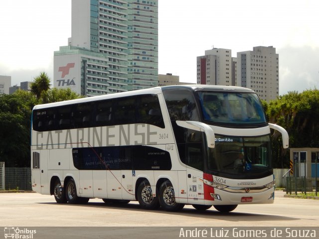 Auto Viação Catarinense 3604 na cidade de Curitiba, Paraná, Brasil, por André Luiz Gomes de Souza. ID da foto: 5658841.