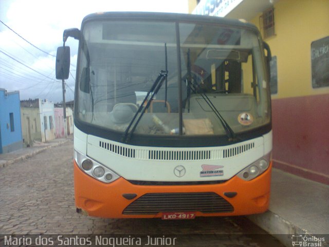 Ônibus Particulares 4917 na cidade de Morro do Chapéu, Bahia, Brasil, por Mario dos Santos Nogueira Junior. ID da foto: 5658552.