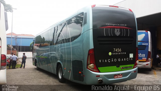 Viação Garcia 7456 na cidade de Sorocaba, São Paulo, Brasil, por Ronaldo da Silva Aguial. Número da foto: #5658765.