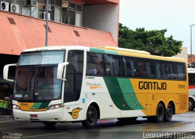 Empresa Gontijo de Transportes 11985 na cidade de Rio de Janeiro, Rio de Janeiro, Brasil, por Leonardo Lopes. ID da foto: 5659093.