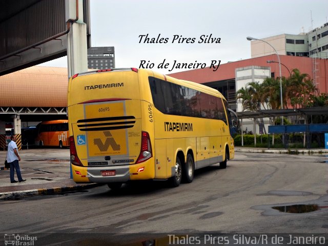 Viação Itapemirim 60695 na cidade de Rio de Janeiro, Rio de Janeiro, Brasil, por Thales Pires Silva. Número da foto: #5657283.