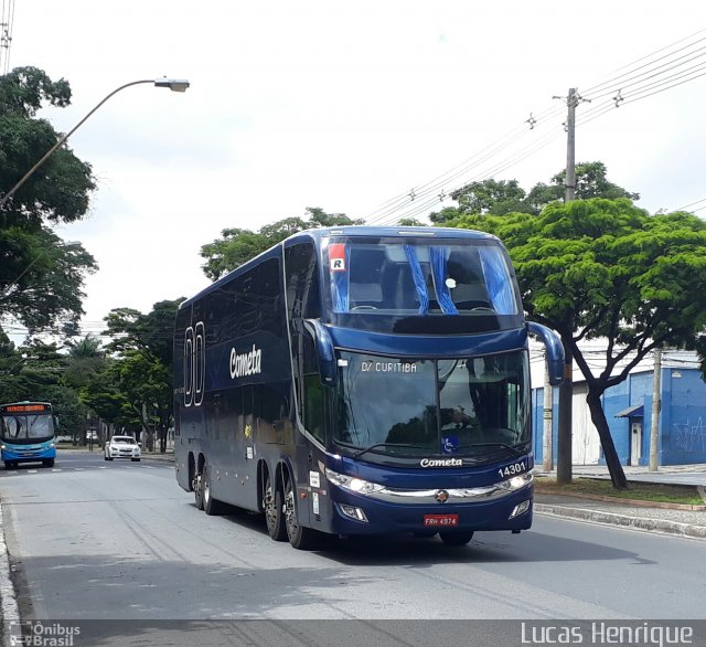 Viação Cometa 14301 na cidade de Contagem, Minas Gerais, Brasil, por Lucas Henrique . ID da foto: 5658300.