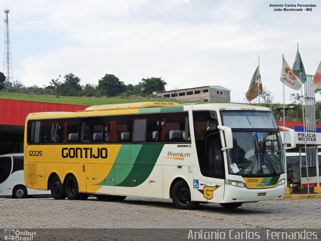 Empresa Gontijo de Transportes 12225 na cidade de João Monlevade, Minas Gerais, Brasil, por Antonio Carlos Fernandes. ID da foto: 5661220.