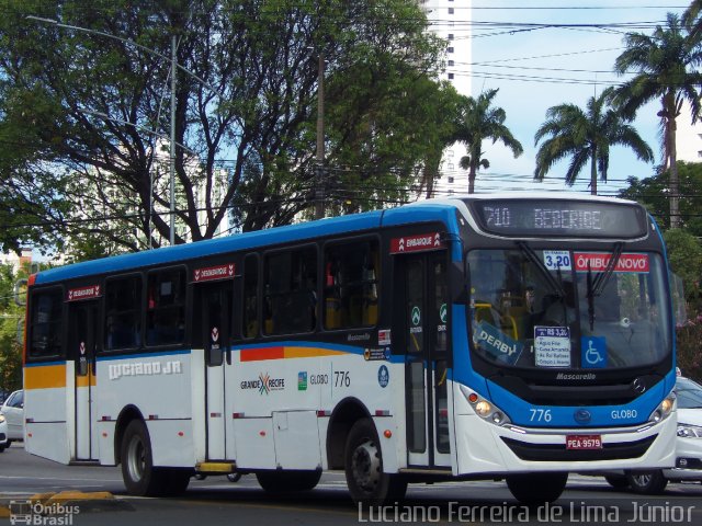 Transportadora Globo 776 na cidade de Recife, Pernambuco, Brasil, por Luciano Ferreira de Lima Júnior. ID da foto: 5662303.