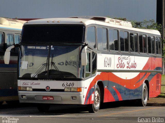 Expresso São Luiz 6340 na cidade de Goiânia, Goiás, Brasil, por Gean Brito. ID da foto: 5661549.