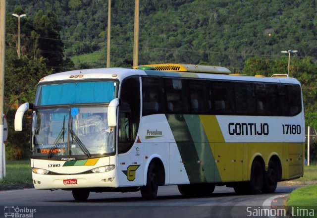 Empresa Gontijo de Transportes 17180 na cidade de Guarapari, Espírito Santo, Brasil, por Saimom  Lima. Número da foto: #5662076.