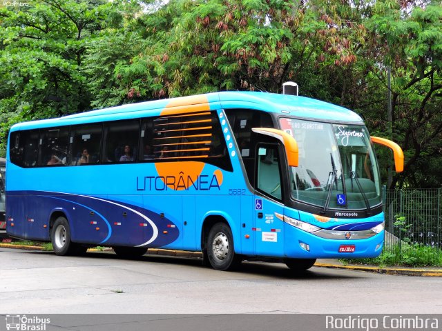 Litorânea Transportes Coletivos 5682 na cidade de São Paulo, São Paulo, Brasil, por Rodrigo Coimbra. ID da foto: 5662353.