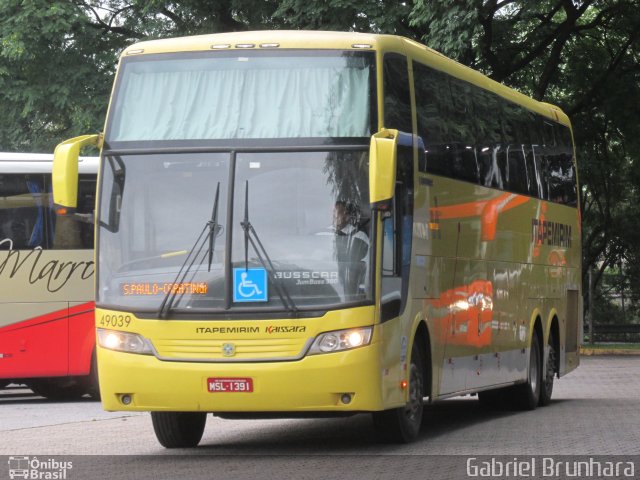 Viação Itapemirim 49039 na cidade de São Paulo, São Paulo, Brasil, por Gabriel Brunhara. ID da foto: 5662053.