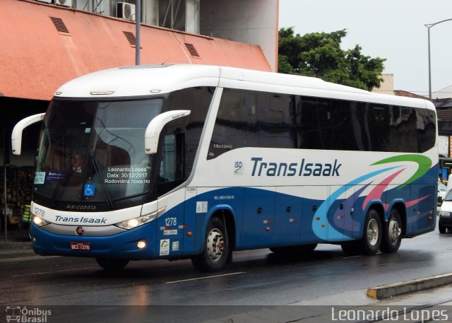 Trans Isaak Turismo 1278 na cidade de Rio de Janeiro, Rio de Janeiro, Brasil, por Leonardo Lopes. ID da foto: 5662675.