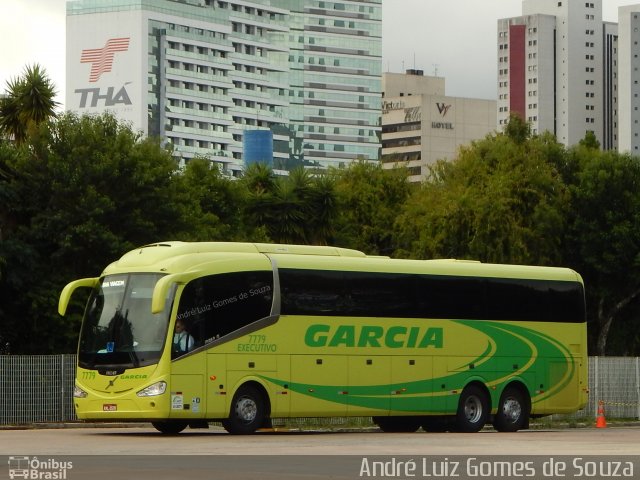 Viação Garcia 7779 na cidade de Curitiba, Paraná, Brasil, por André Luiz Gomes de Souza. ID da foto: 5662262.