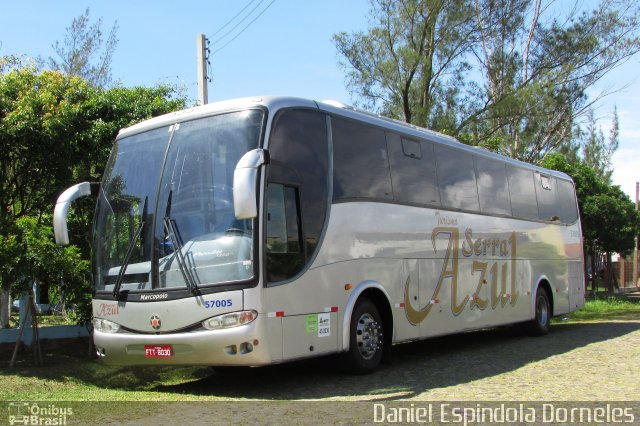 Serra Azul Turismo 57005 na cidade de Tramandaí, Rio Grande do Sul, Brasil, por Daniel Espindola Dorneles. Número da foto: #5663525.