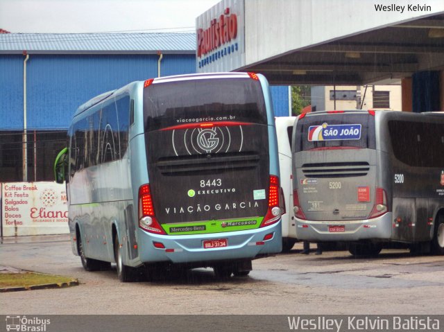 Viação Garcia 8443 na cidade de Sorocaba, São Paulo, Brasil, por Weslley Kelvin Batista. Número da foto: #5663679.