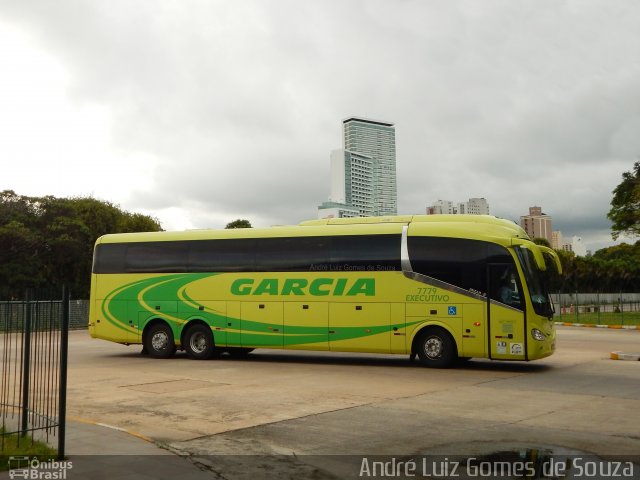 Viação Garcia 7779 na cidade de Curitiba, Paraná, Brasil, por André Luiz Gomes de Souza. ID da foto: 5663894.